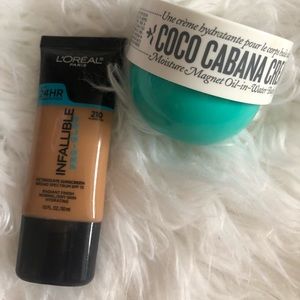 Foundation and sol de janeiro lotion bundle